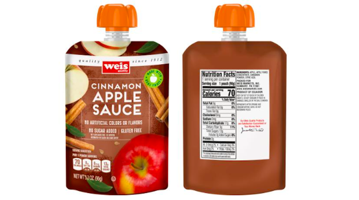 FDA Fruit Pouch Recall Weis