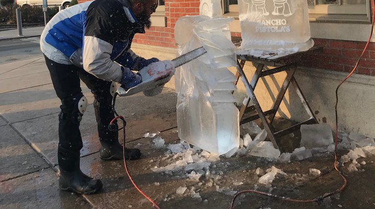 Ice Sculpture Fishtown Freeze