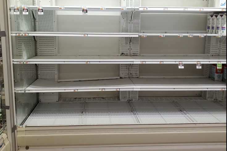 supermarket Shortages Winter Weather
