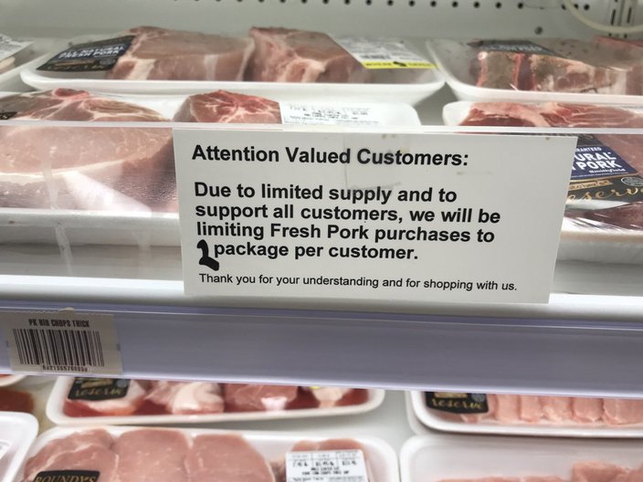 Pork Shortage Grocery Stores