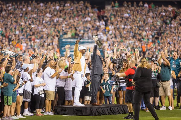 Carroll - Philadelphia Eagles Game Brian Dawkins and Jeffrey Lurie