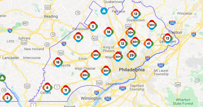 Thousands without power after storm, cold front sweep region | PhillyVoice