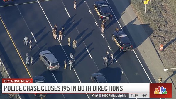 Delaware I-95 Police Chase