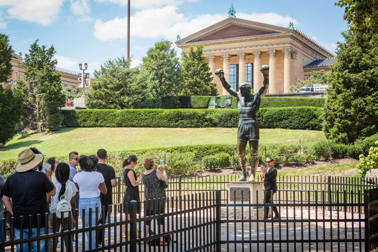 Rocky statue exhibit