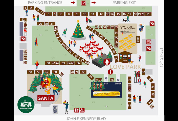 christmas village map