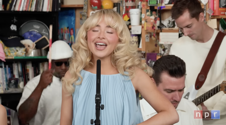 Sabrina Carpenter tiny desk