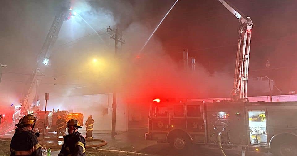 Fire in Frankford destroys industrial building and prompts air quality warning