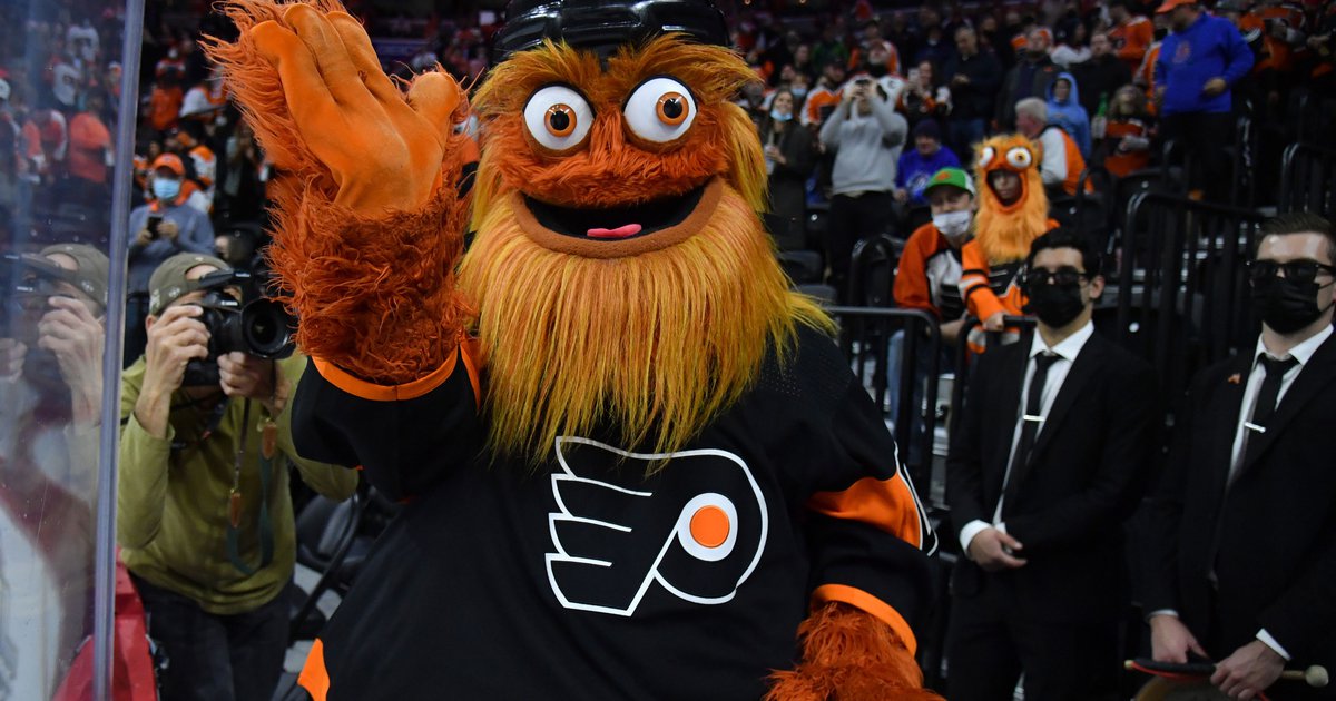 Gritty Mascot Flyers Fan Funny Philly Christmas Card Merry 