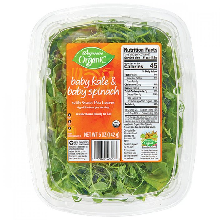 Wegmans recalls kale spinach