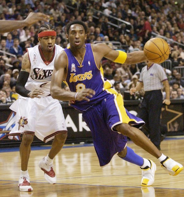 Sixers guard Allen Iverson pays homage to late Kobe Bryant on Twitter