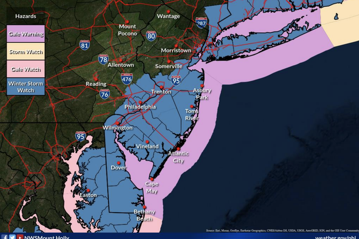 Nor'easter snow storm NWS