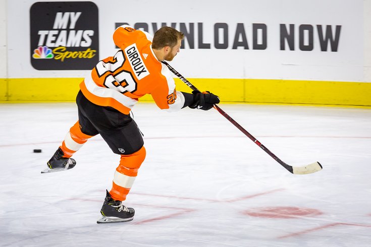 Claude Giroux talks health as Flyers unveil new gold-highlighted 50th  anniversary jerseys – The Morning Call