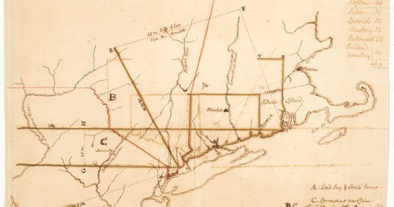 Old map of Pennsylvania shows land dispute with Connecticut that