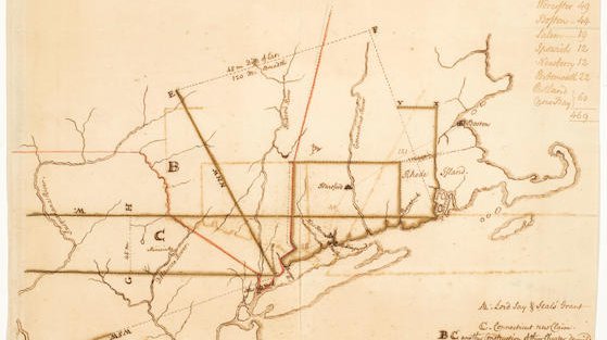 Pennsylvania Connecticut colonial map