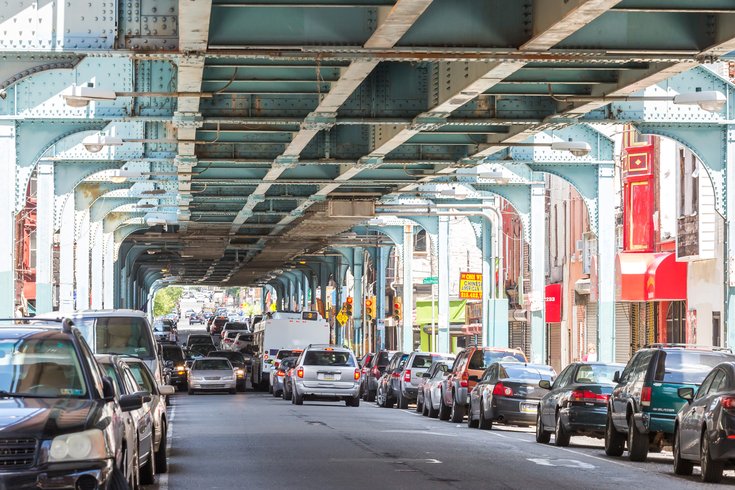 Carroll - The elevated Market-Frankford Line in Kensington