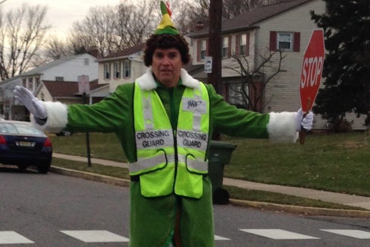 Buddy the Elf Crossing Guard
