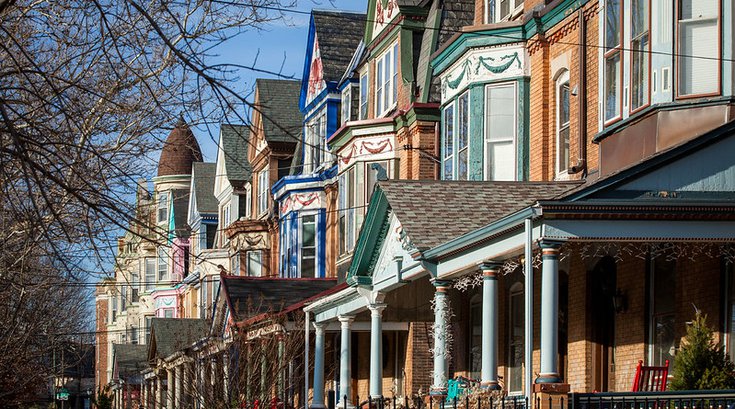 West Philly Town Homes Vibrant