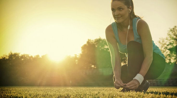 Women fitness running
