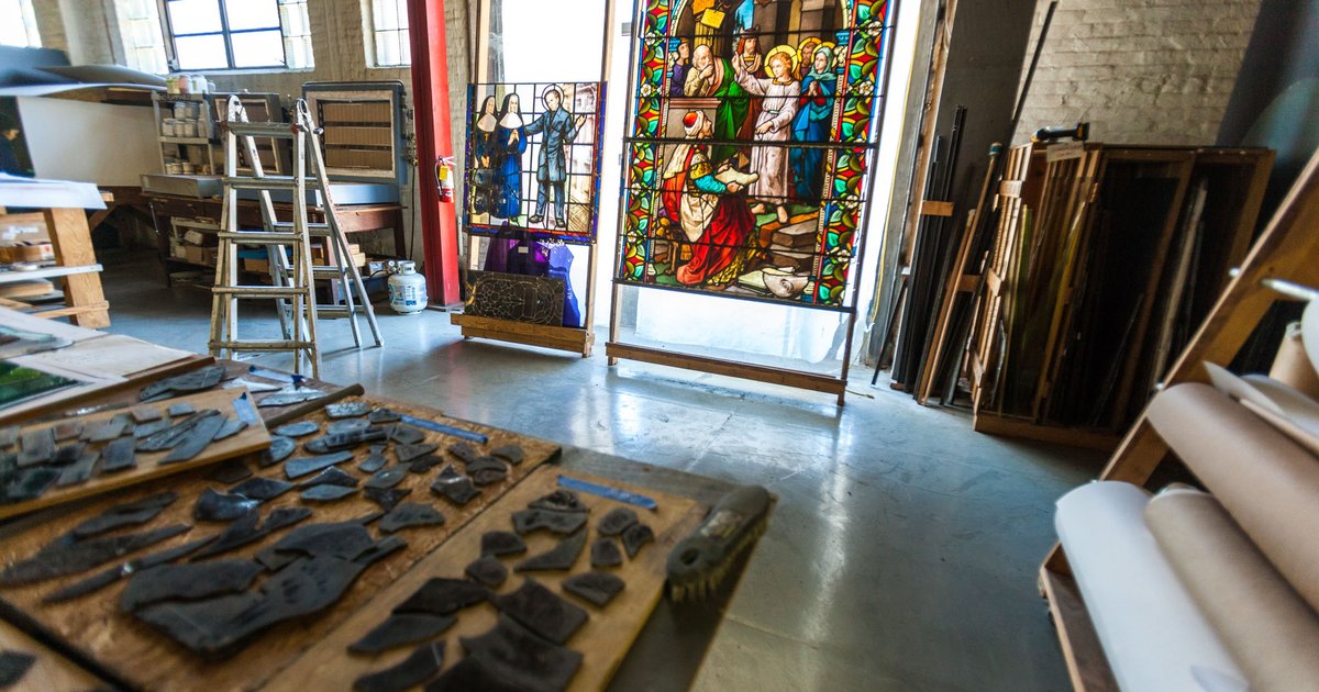 Philly studio gives stained glass a fresh look PhillyVoice