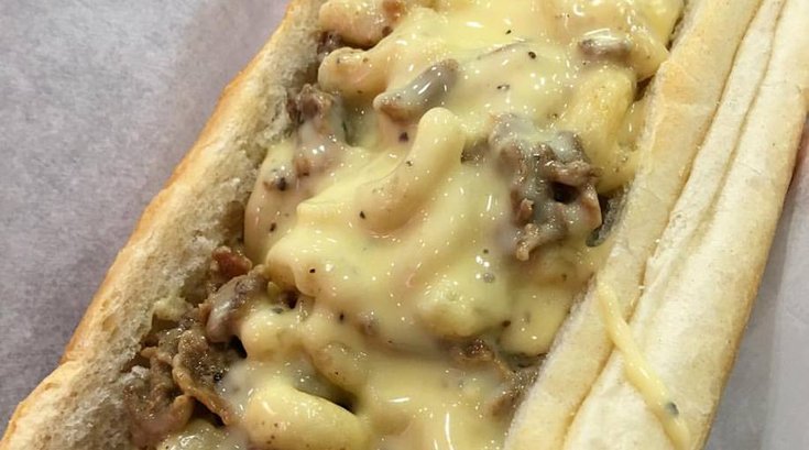 Mac and Cheese Cheesesteak