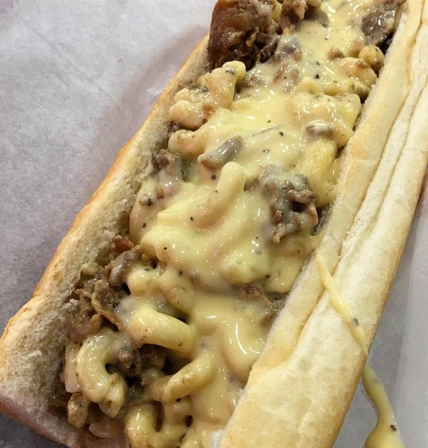 Mac and Cheese Cheesesteak