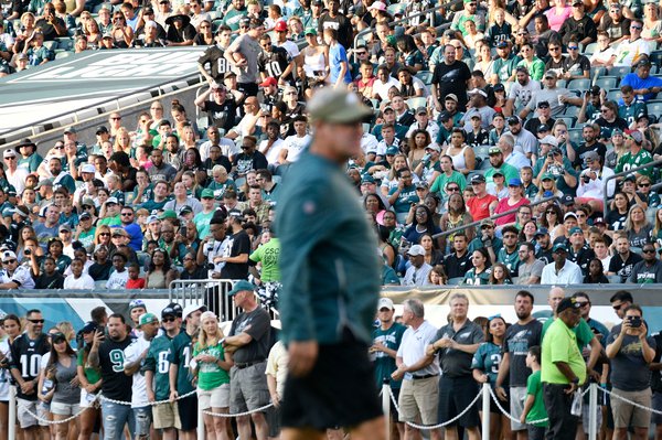 Doug Pederson fans - Philadelphia Eagles Training Camp Linc