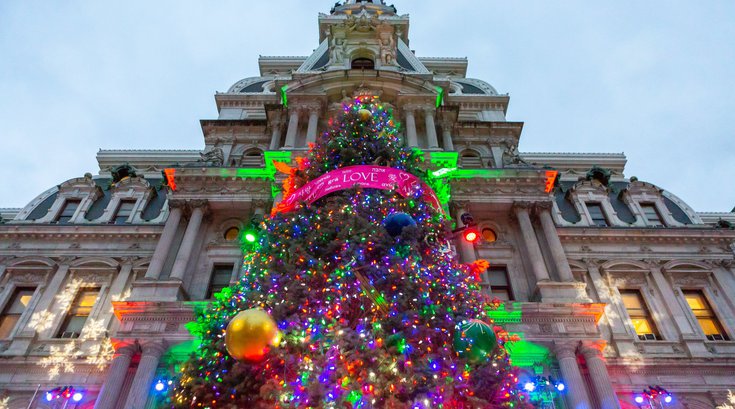 Holiday tree Philadelphia City Hall