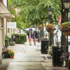 Downtown Haddonfield in the spring