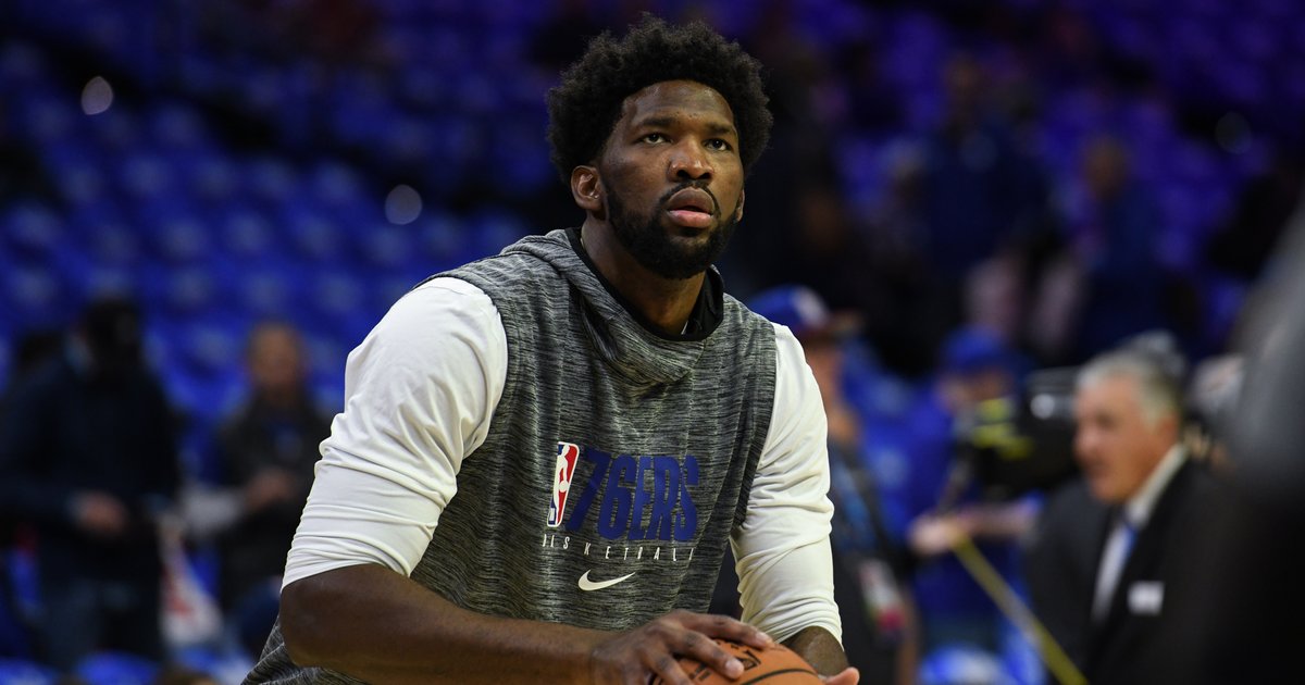 Sixers' Joel Embiid is out vs. Detroit Pistons with sprained right ...