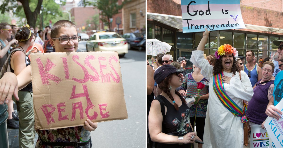 Love Drowns Out Hate At Westboro Baptist Church Counter Protest Phillyvoice