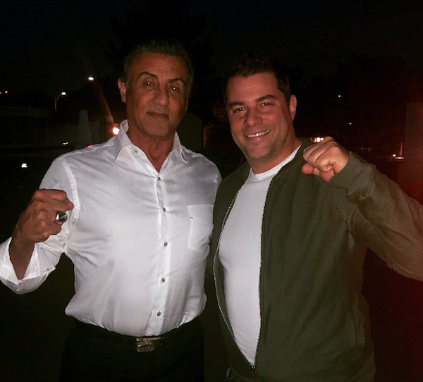 Michael Finuoli and Sylvester Stallone