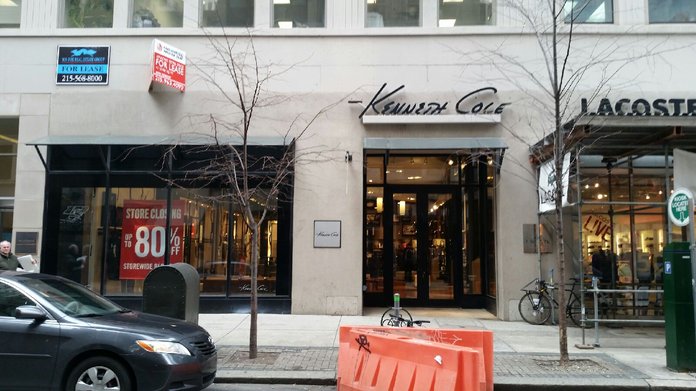 Walnut Street, KOP Kenneth Cole Stores to Close By Month's End