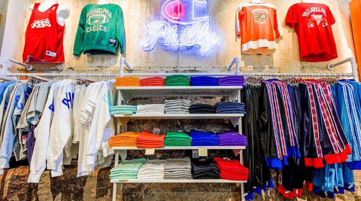 Inside the Champion store on Walnut Street