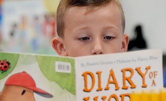 Student reading