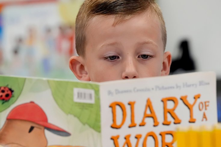 Student reading
