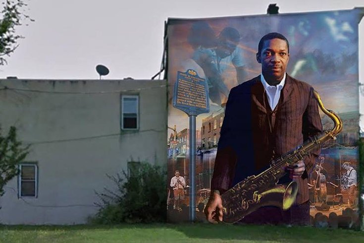 john coltrane jazz mural