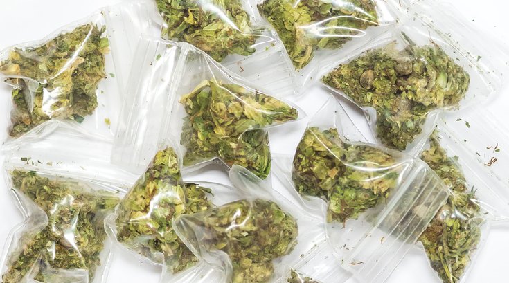 Stock_Carroll - Marijuana packed for street sale