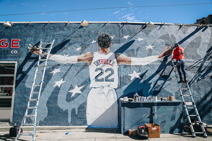 Matisse Thybulle Mural Sixers