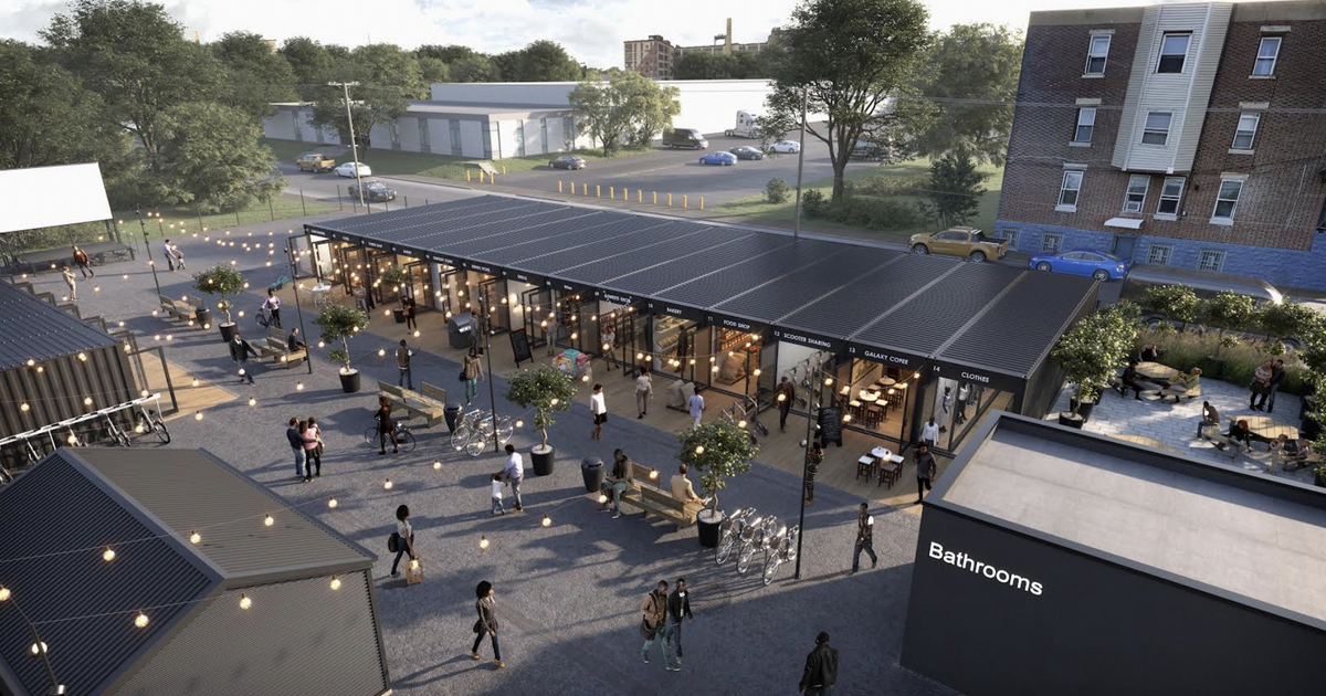 A flea market housed in shipping containers is being planned near