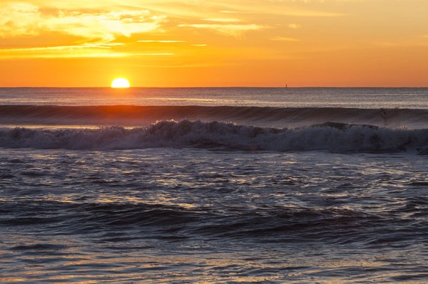 Sunrise over ocean morning