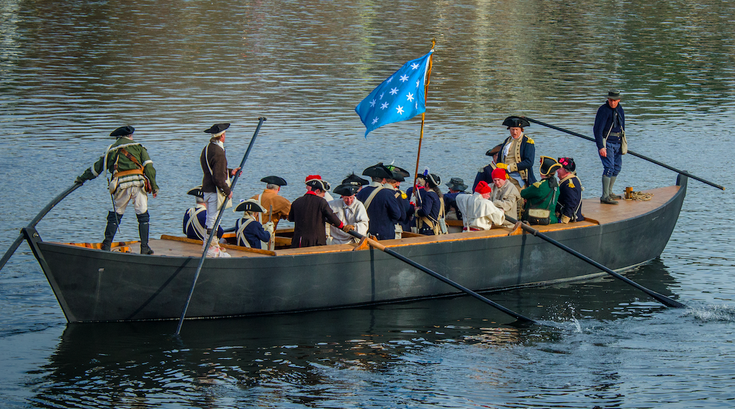 Christmas Day reenactment Washington Crossing Historic Park