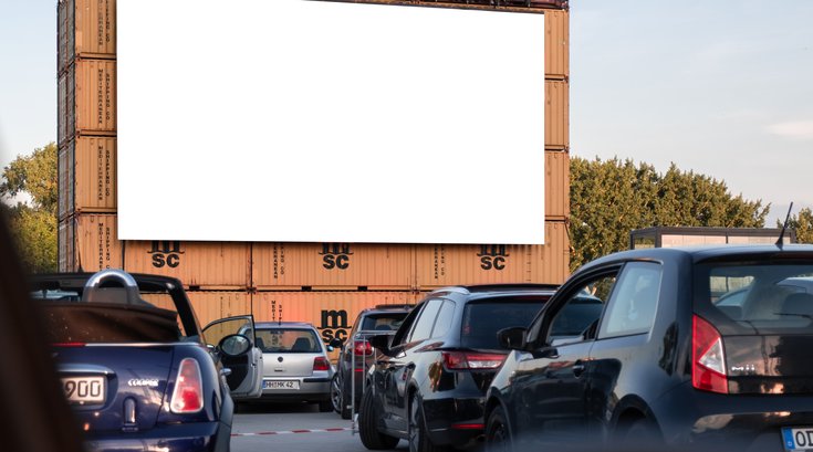 Drive-in theater at the Navy Yard