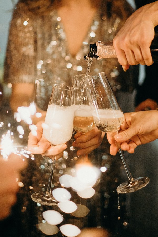 Champagne on New Year's Eve