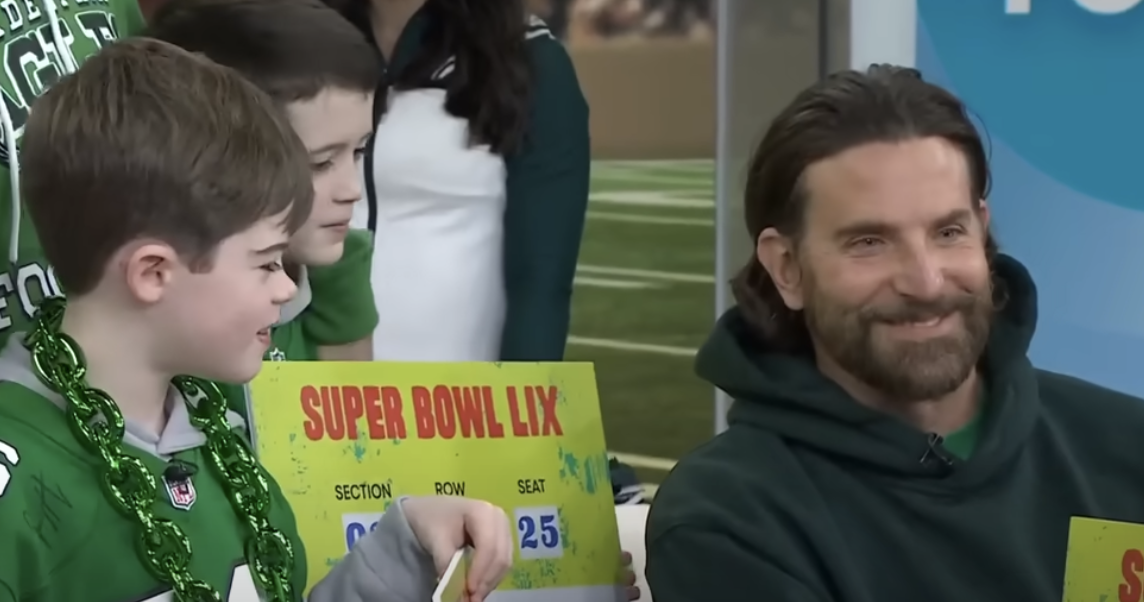 Bradley Cooper gives Super Bowl tickets to young Eagles fan with rare condition in 'Today' show appearance