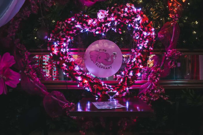 Pink Elephant Valentines Day Pop Up