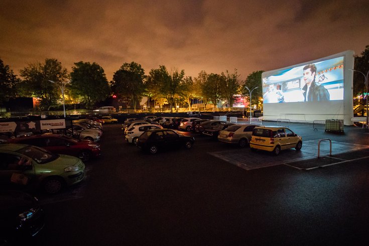 Drivein theater Exton Square Mall in Chester County to