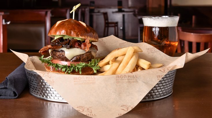 May is Burger Month at Iron Hill Brewery