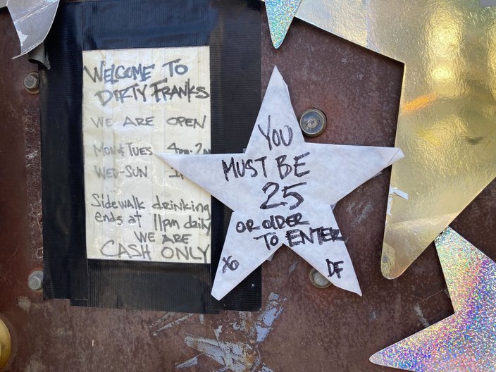 Dirty Franks Age Policy