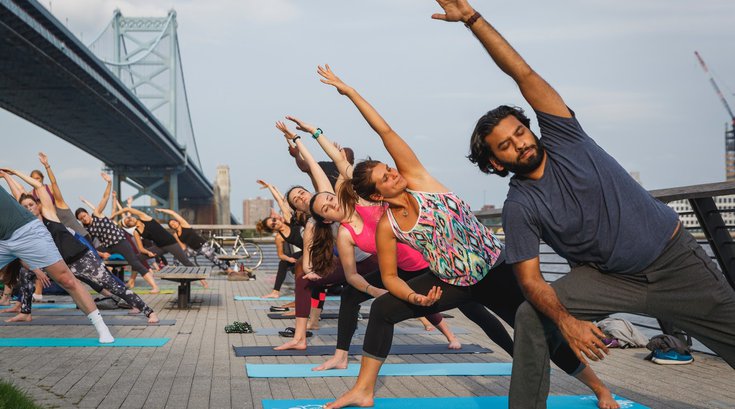Yoga on the Pier