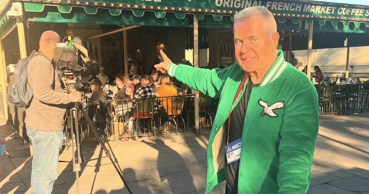 FOX29's Mike Jerrick is running amok in New Orleans to cover Super Bowl LIX — and going viral for it